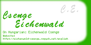 csenge eichenwald business card
